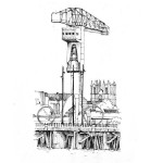 Illustrations jardins nantais - Ile de Nantes - La grue jaune